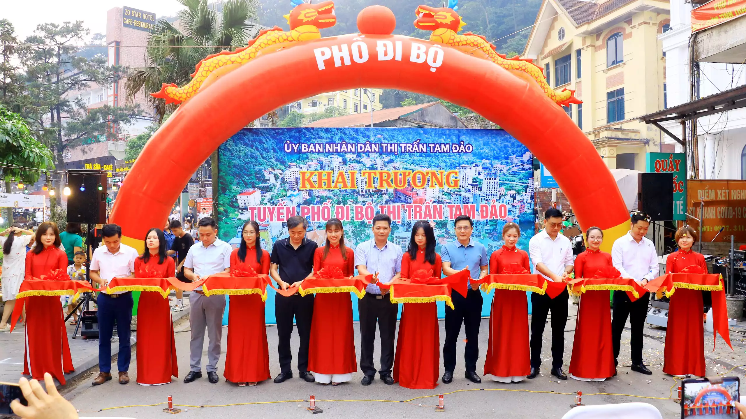 Thị trấn Tam Đảo tổ chức khai trương thí điểm tuyến phố đi bộ và Khai mạc chương trình Chào Du lịch hè 2024
